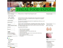 Tablet Screenshot of halal-food-export.com
